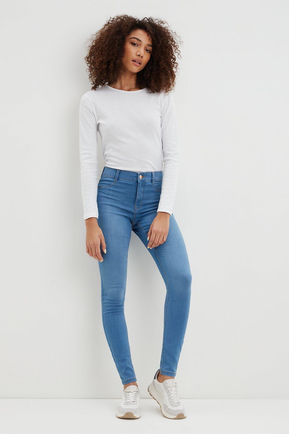 Women’s Midwash Regular Frankie Skinny Jeans - blue - 14
