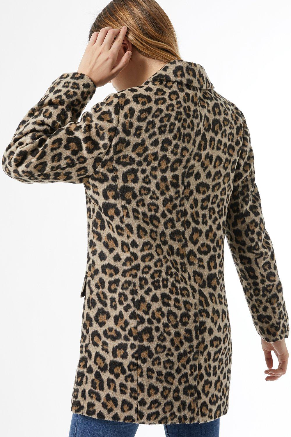 Dorothy perkins leopard print sale coat