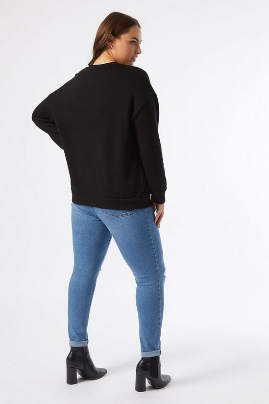 Dorothy Perkins Curve Black Sweatshirt 2