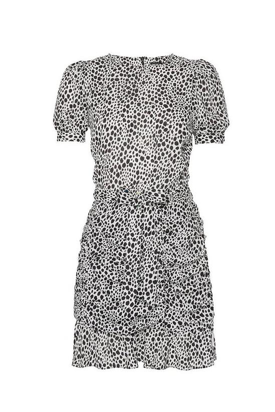 Dorothy Perkins Dalmatian Print Ruched Mini Dress 1