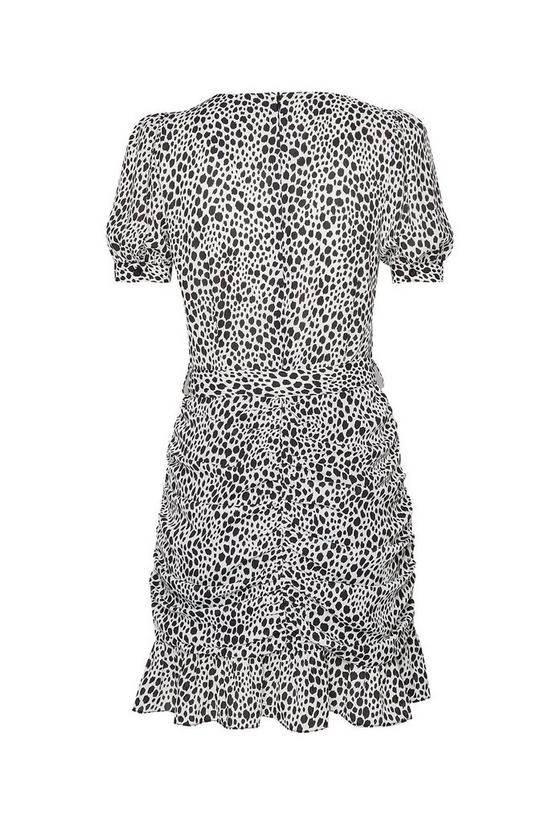 Dorothy Perkins Dalmatian Print Ruched Mini Dress 4