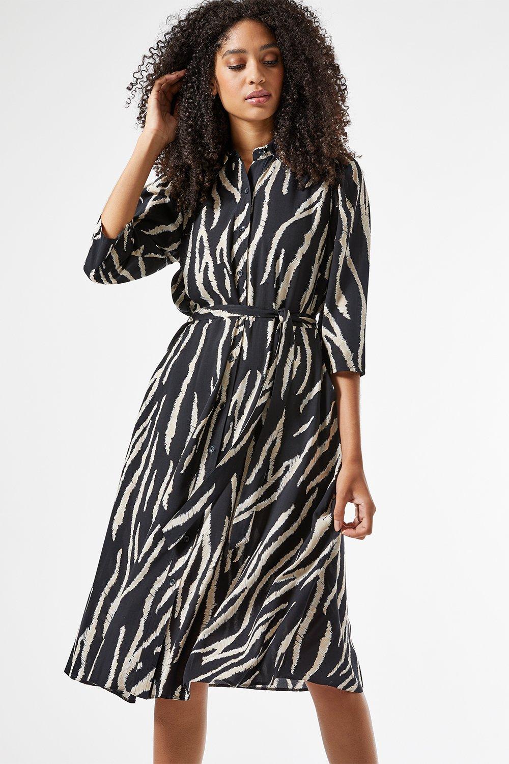 F&f zebra outlet shirt dress