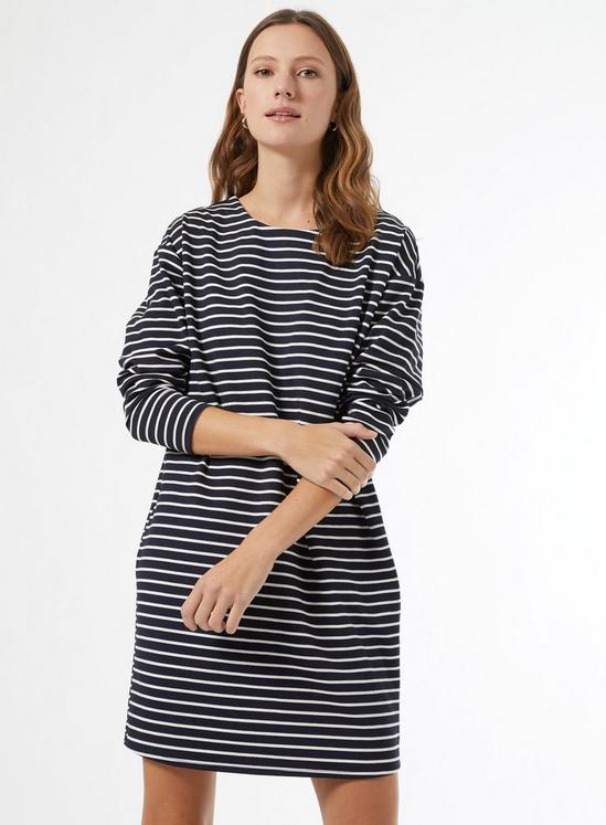 Dorothy Perkins Blue Striped Cocoon Shift Dress 1