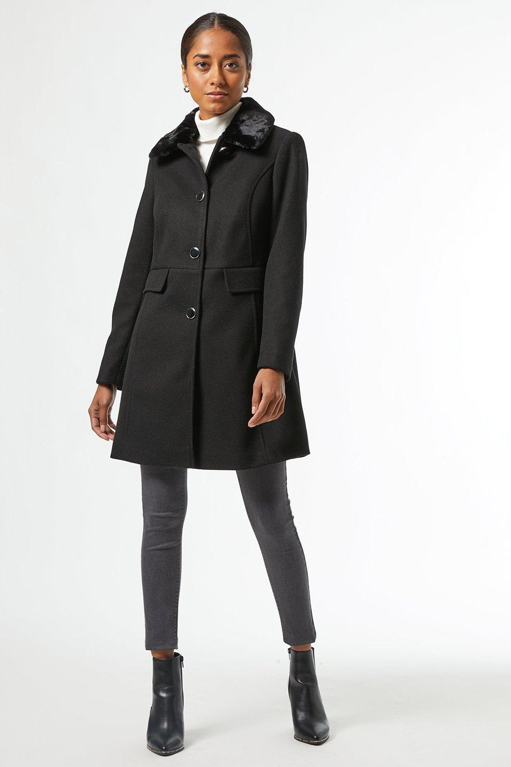 Dorothy perkins 2025 black coat