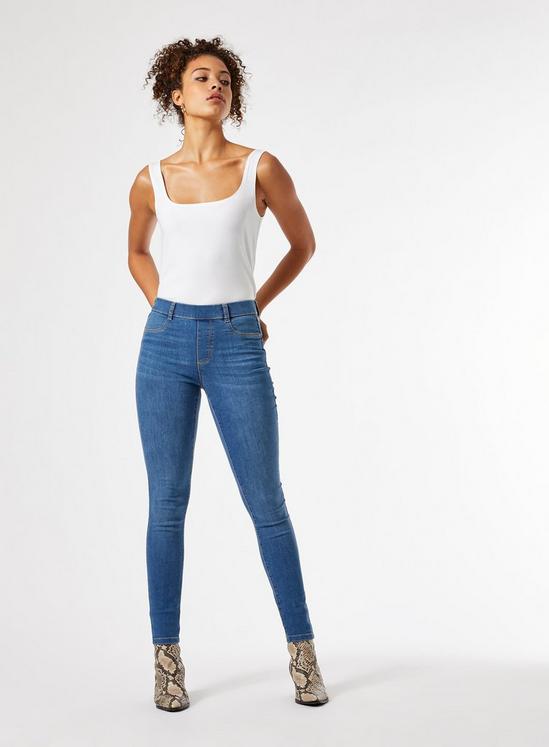 Dorothy Perkins Tall Blue Mid Wash Eden Jeans 1