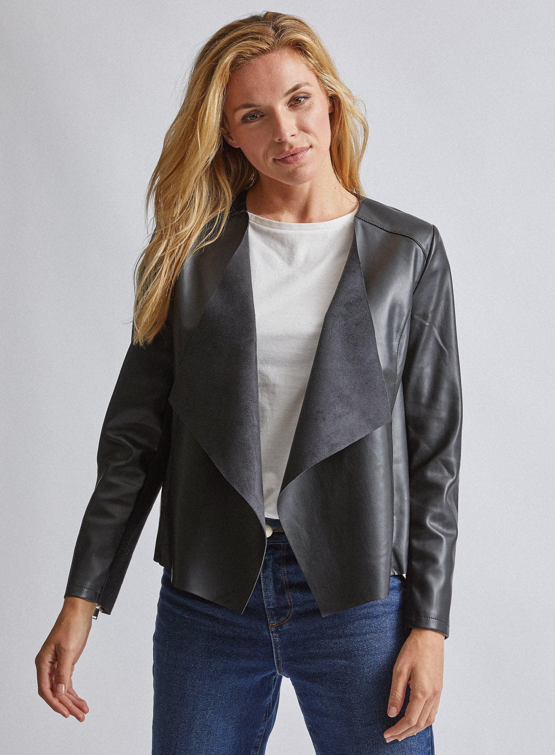 Dorothy perkins black 2025 waterfall jacket