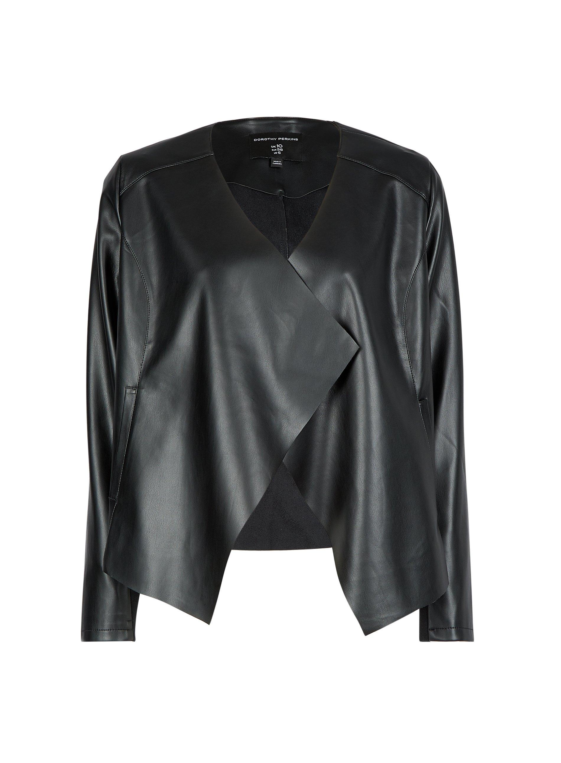 Dorothy perkins black 2025 waterfall jacket