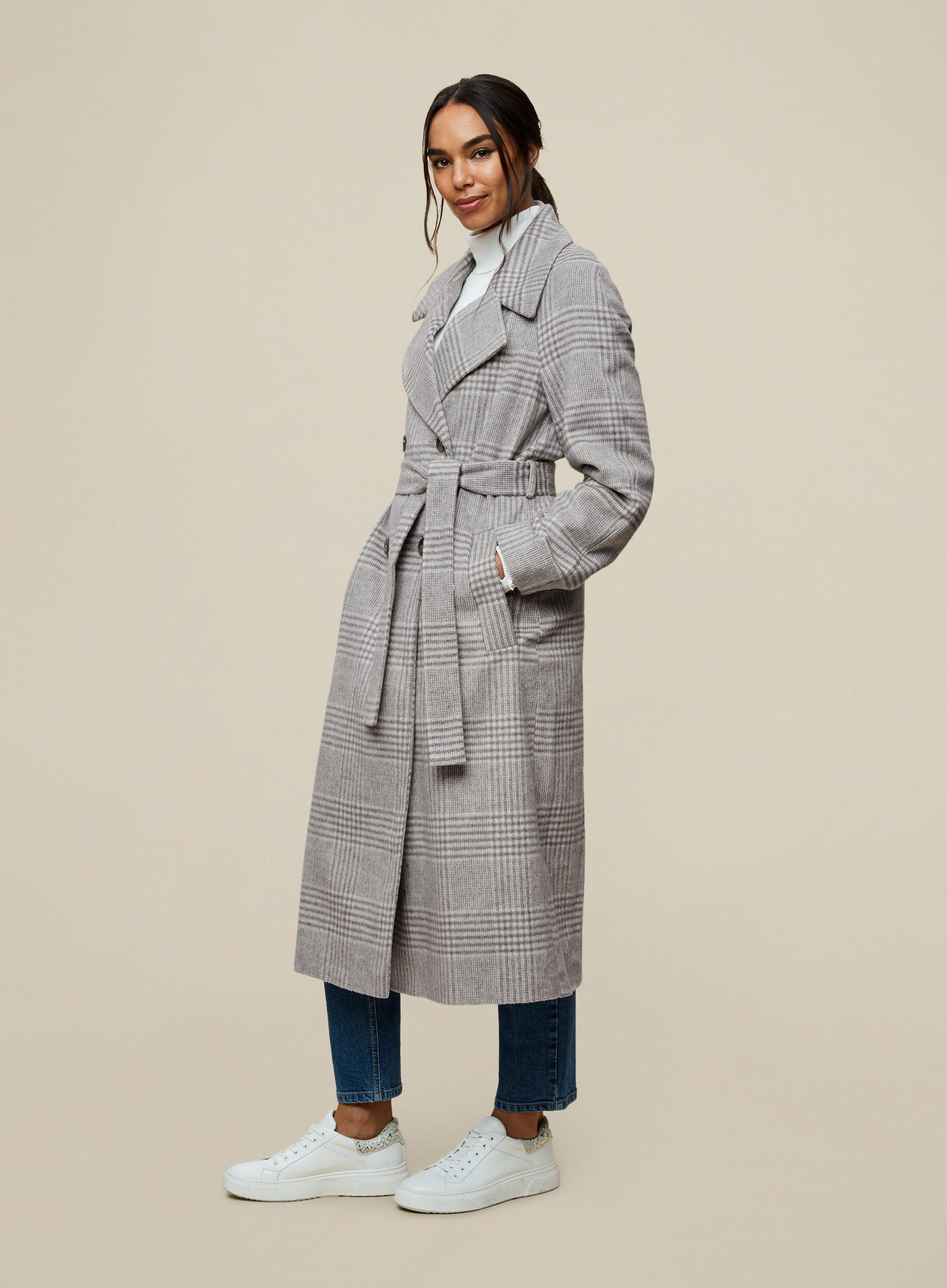 Dorothy perkins deals check coat