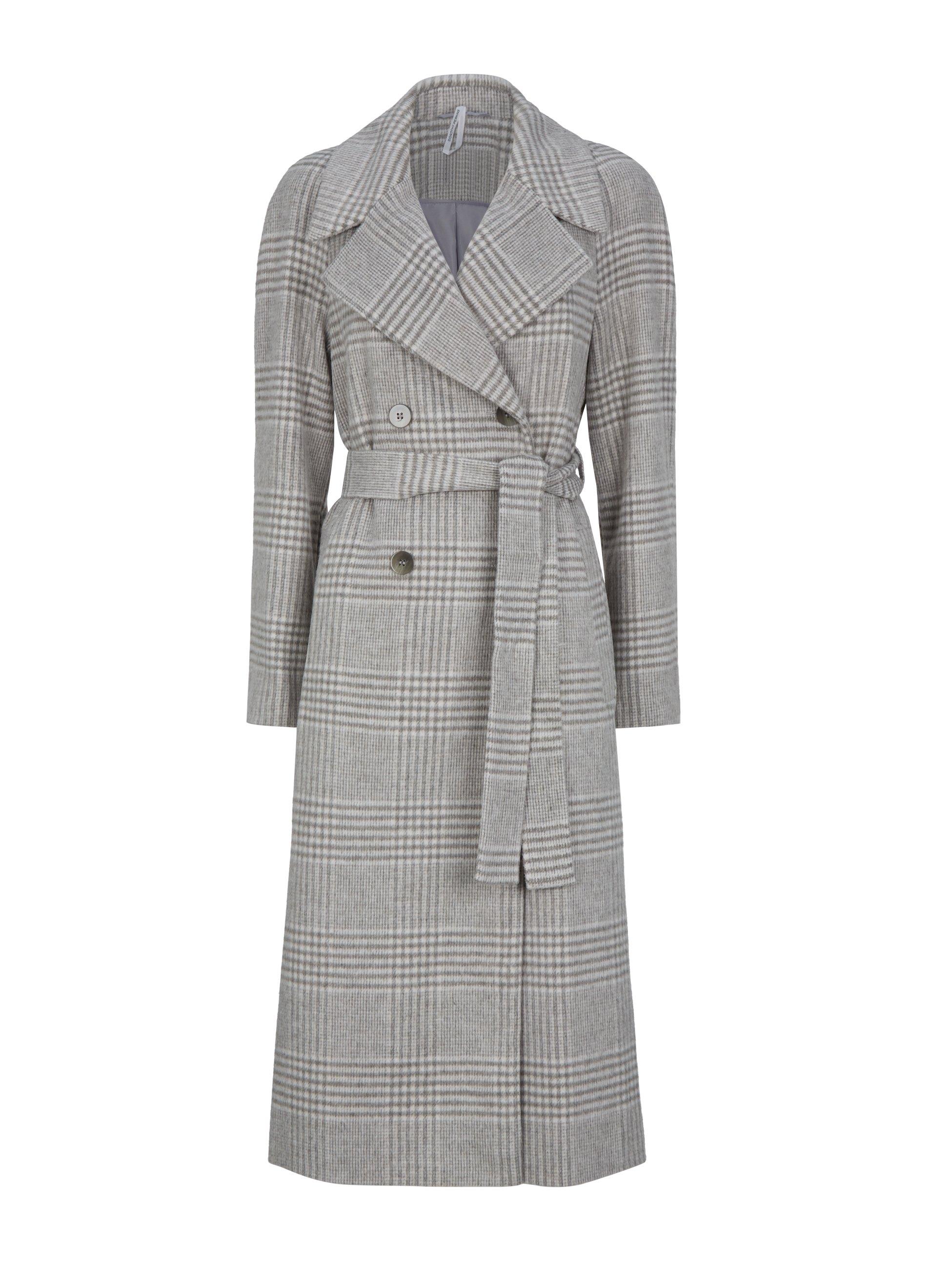 Dorothy perkins check on sale coat