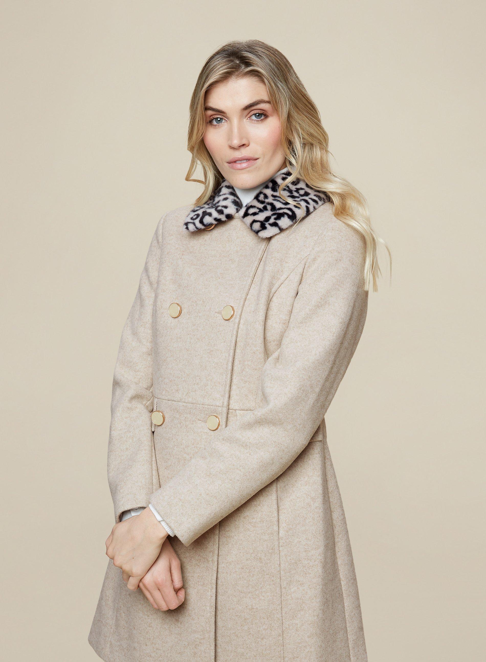 Dorothy perkins faux fur collar clearance coat