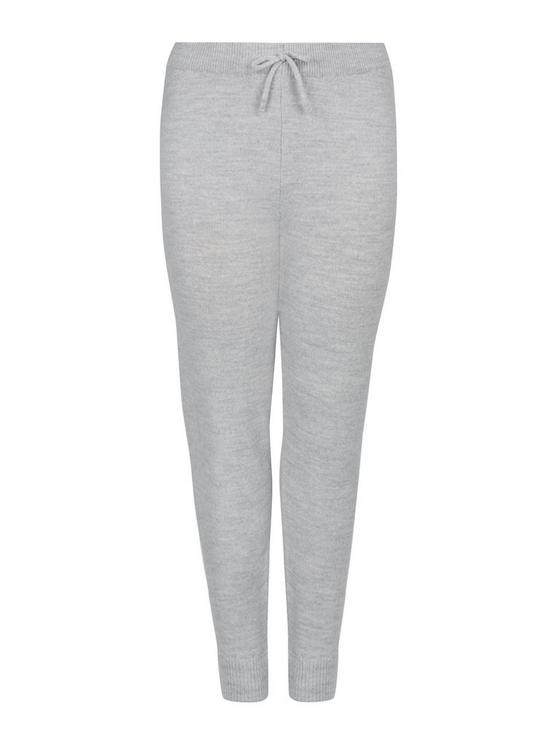 Dorothy Perkins Curve Grey Lounge Knitted Joggers 4
