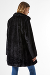 Dorothy Perkins Black Longline Faux Fur Coat thumbnail 3
