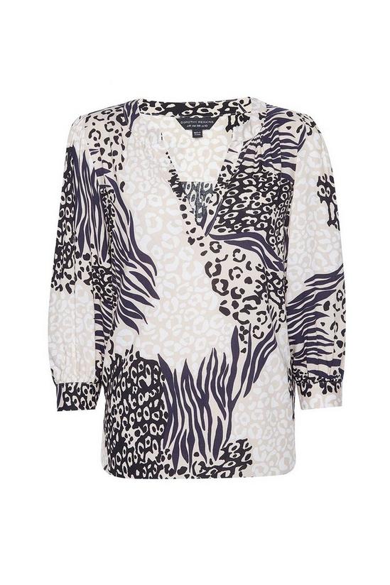 Dorothy Perkins Multi Colour Leopard Print Cut About Shirt 3