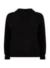 Dorothy Perkins Curve Black Lounge Knitted Hoodie thumbnail 2
