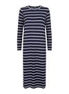Dorothy Perkins Navy Stripe Print Midi Dress thumbnail 4