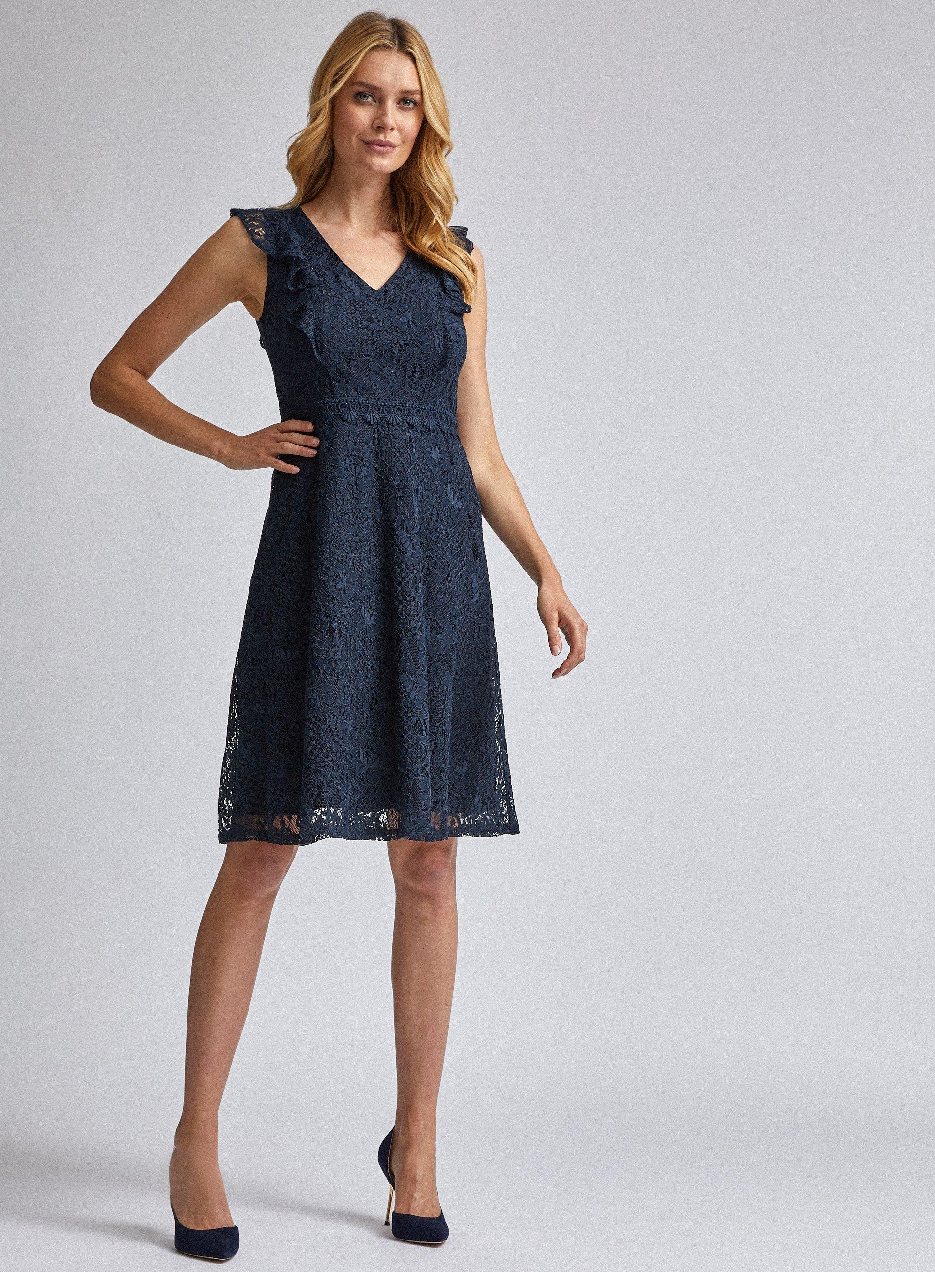 Dorothy perkins blue lace dress sale