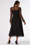 Dorothy Perkins Black Mesh Lace Midi Dress thumbnail 3