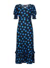 Dorothy Perkins Blue Spot Print Textured Maxi Dress thumbnail 2