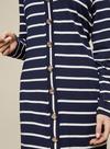 Dorothy Perkins Navy Stripe Button Mini Shift Dress thumbnail 3