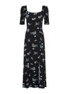 Dorothy Perkins Black Floral Print Midi Dress thumbnail 2