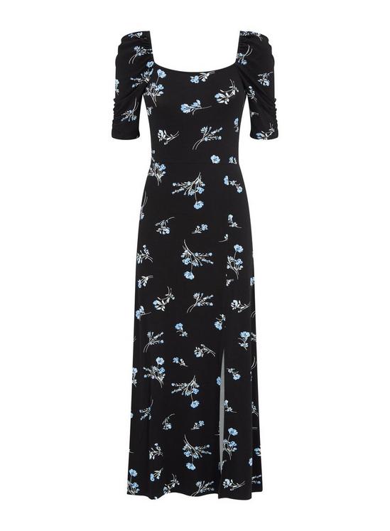 Dorothy Perkins Black Floral Print Midi Dress 2