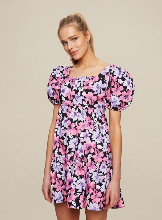 Dorothy Perkins Multi Colour Floral Print Smock Dress 1