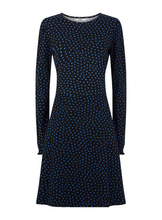 Dorothy Perkins Tall Black Spot Print Jersey Mini Dress 2