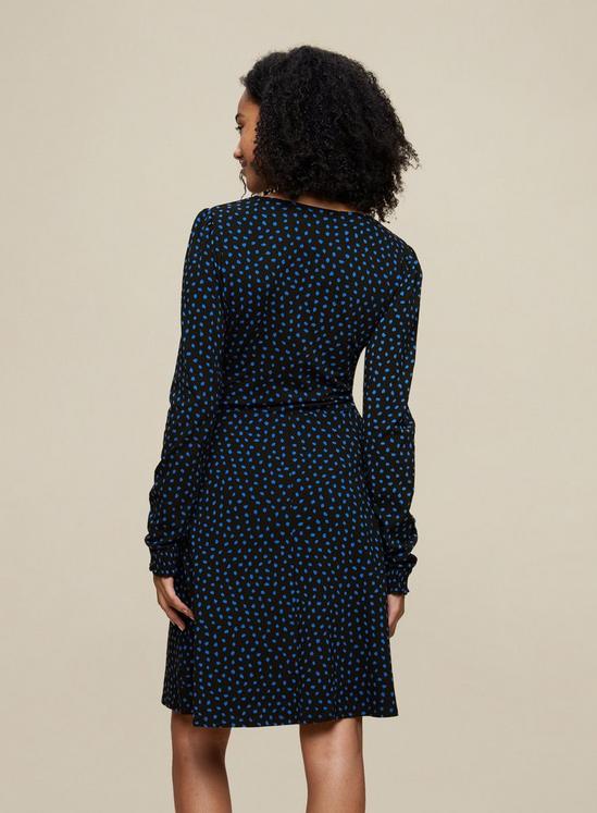 Dorothy Perkins Tall Black Spot Print Jersey Mini Dress 4