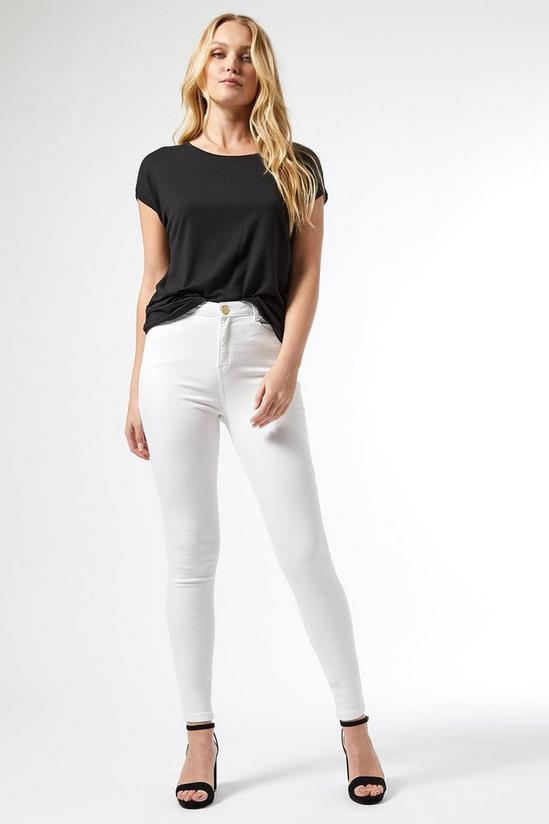 Dorothy Perkins Tall White Shape and Lift Denim Jeans 1