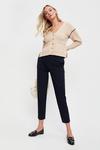 Dorothy Perkins Tall Navy Ankle Grazer Trousers thumbnail 1
