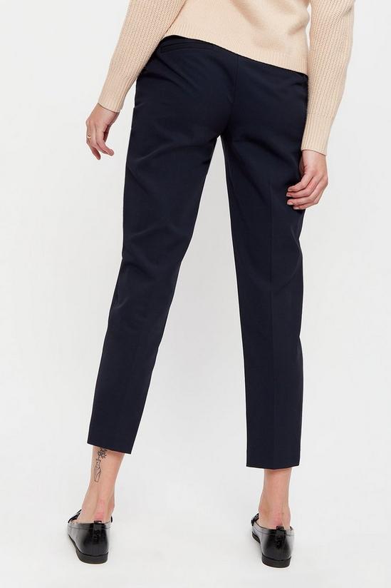 Dorothy Perkins Tall Navy Ankle Grazer Trousers 3