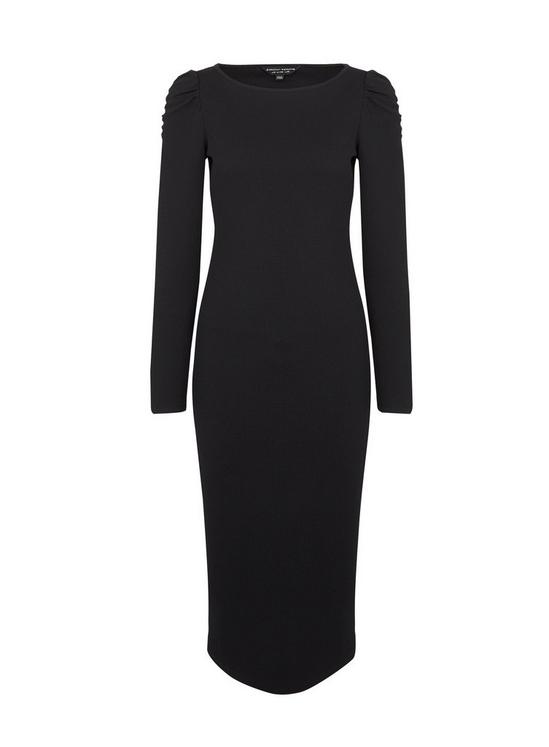 Dorothy Perkins Black Ruched Bodycon Dress 2