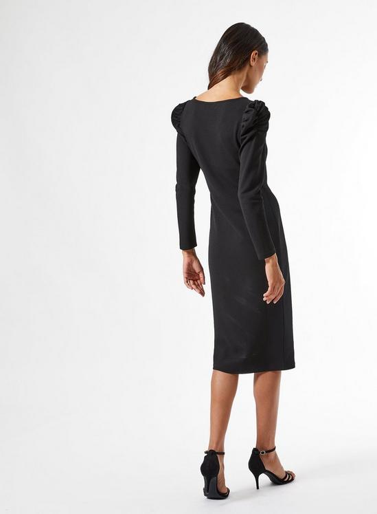 Dorothy Perkins Black Ruched Bodycon Dress 5