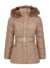 Dorothy Perkins DP Petite Taupe Quilted Coat thumbnail 4