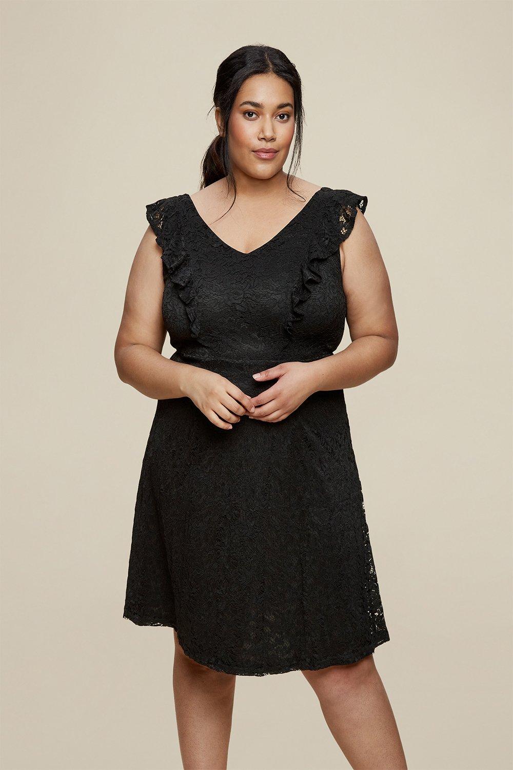 Dorothy perkins best sale black lace dress