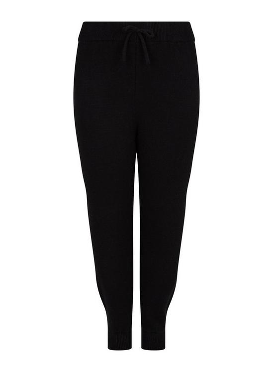 Dorothy Perkins Curve Black Lounge Knitted Joggers 2