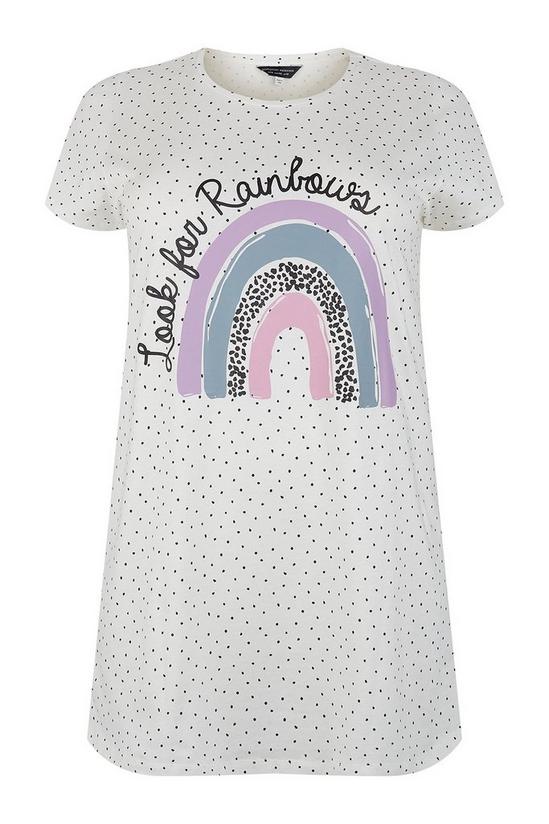 Dorothy Perkins Curve Rainbow Print T-Shirt 4