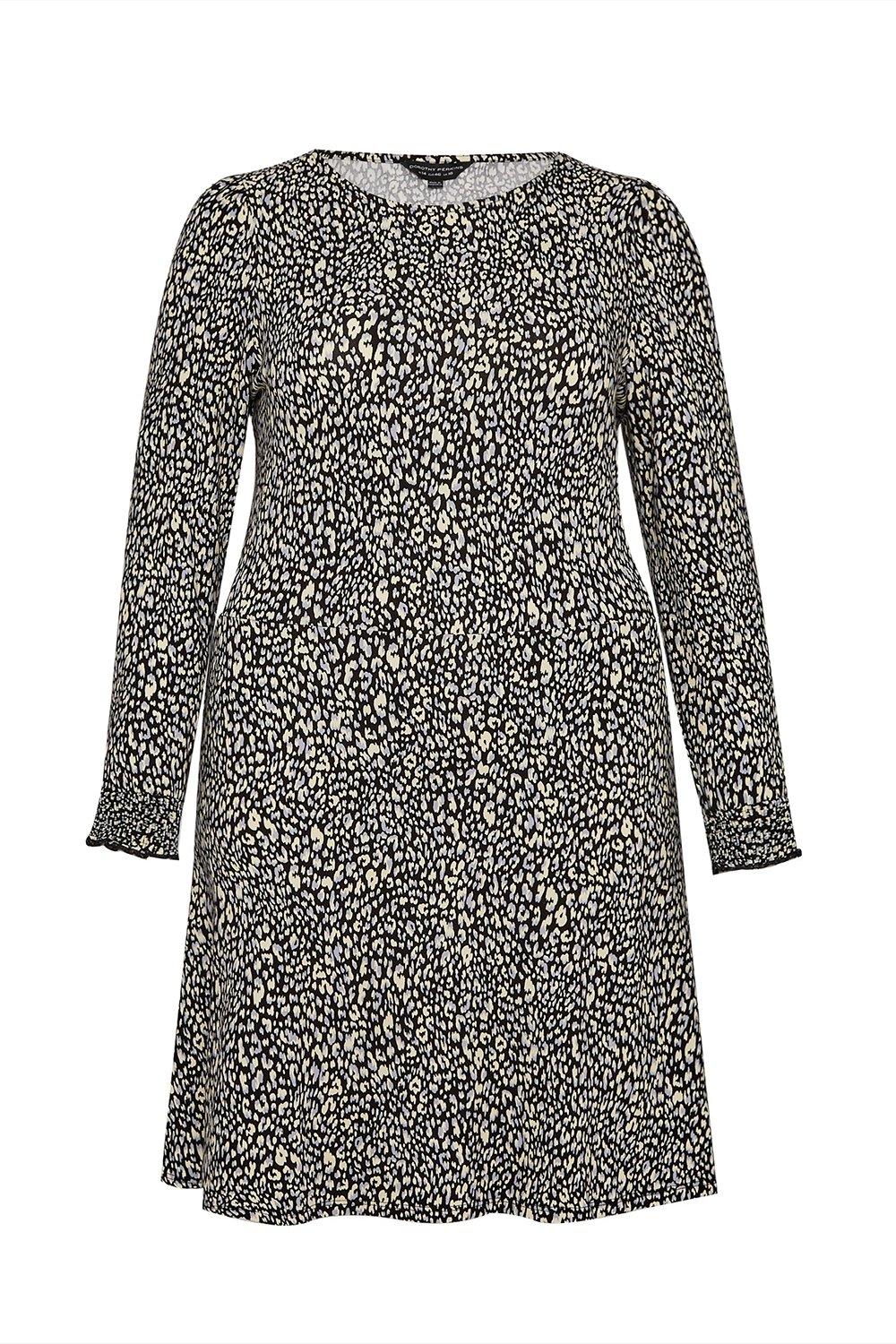 Dresses | Curve Black Leopard Print Dress | Dorothy Perkins