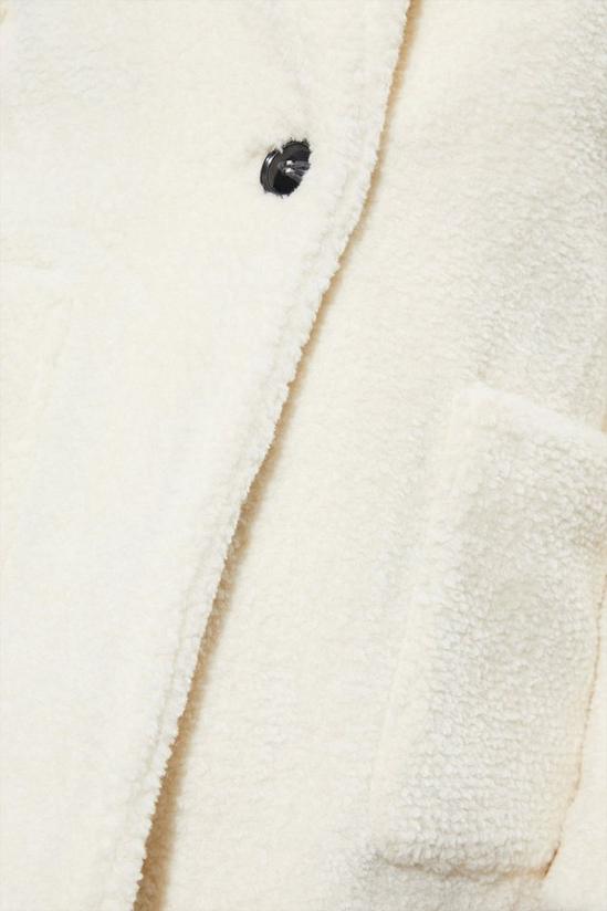 Dorothy Perkins Longline Plush Teddy Coat 5