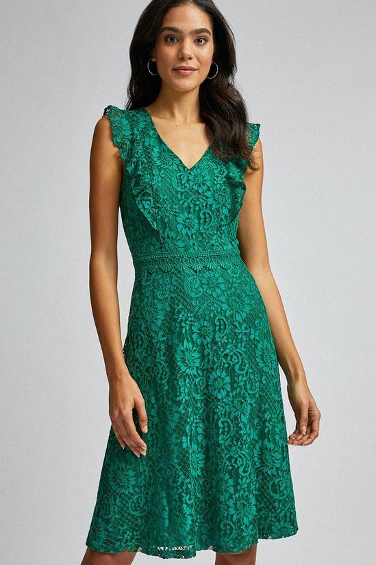 Dorothy Perkins Green Lace Taylor Dress 2