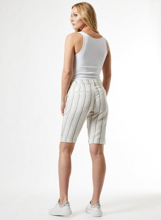 Dorothy Perkins Tall Navy Striped Shorts 2