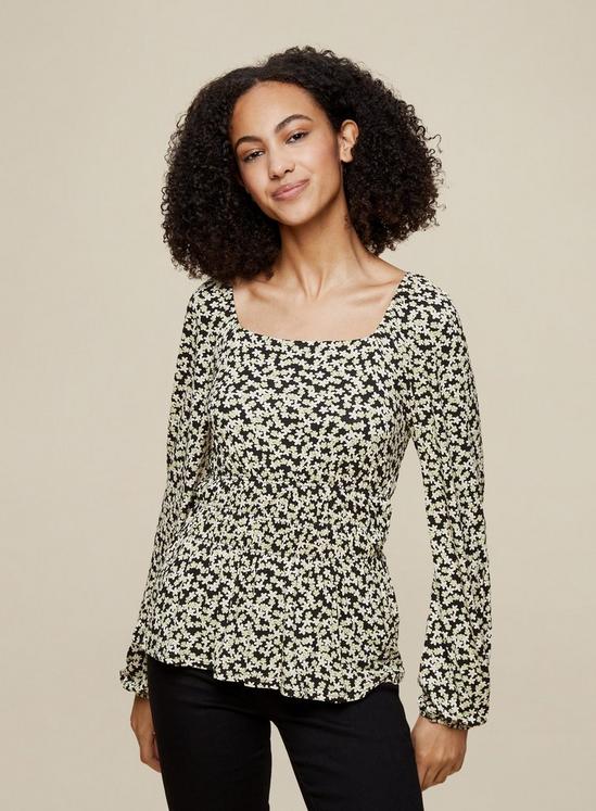 Dorothy Perkins Tall Ditsy Floral Print Square Neck Top 1