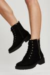 Dorothy Perkins Wide Fit Margot Lace Up Hiker Boot thumbnail 1