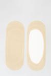 Dorothy Perkins 2 Pack Beige Footsies With Cotton thumbnail 1