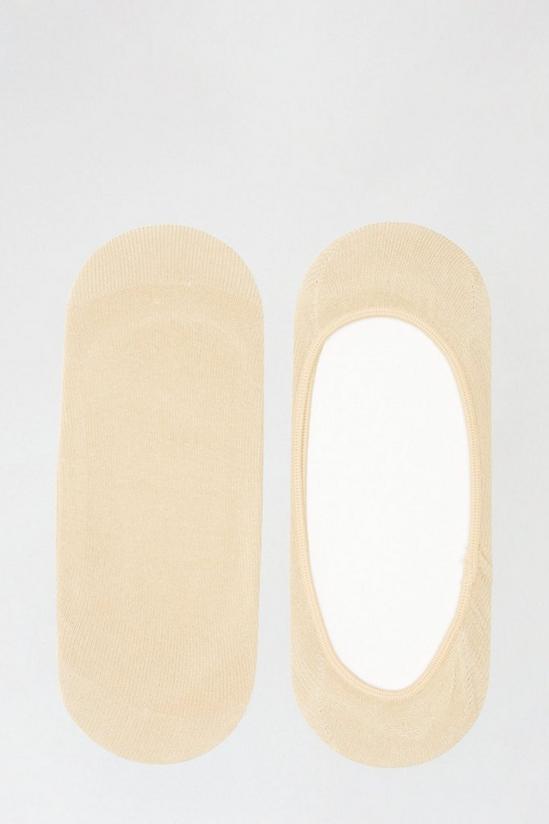 Dorothy Perkins 2 Pack Beige Footsies With Cotton 1