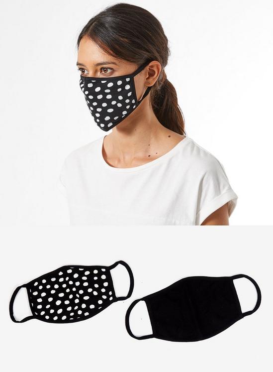 Dorothy Perkins Black spot two pack face covering 1