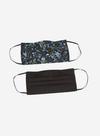 Dorothy Perkins Navy Floral 2 Pack Face Covering thumbnail 2