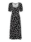 Dorothy Perkins Monochrome Spot Print Midi Dress thumbnail 2