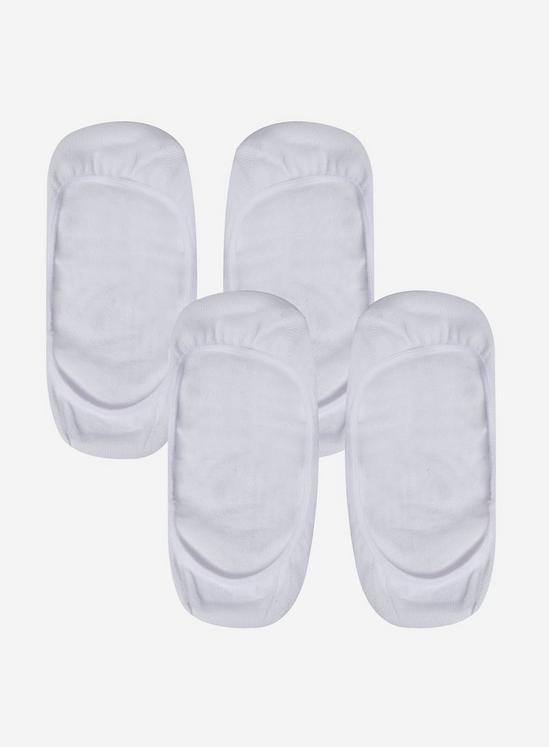 Dorothy Perkins 2 Pack White Footsies With Cotton 4