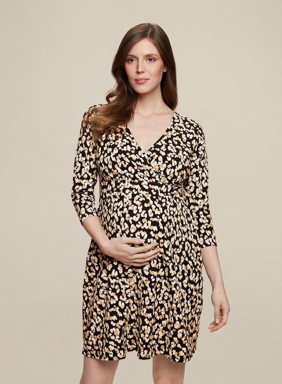 Dorothy Perkins Maternity Leopard Wrap Dress 3